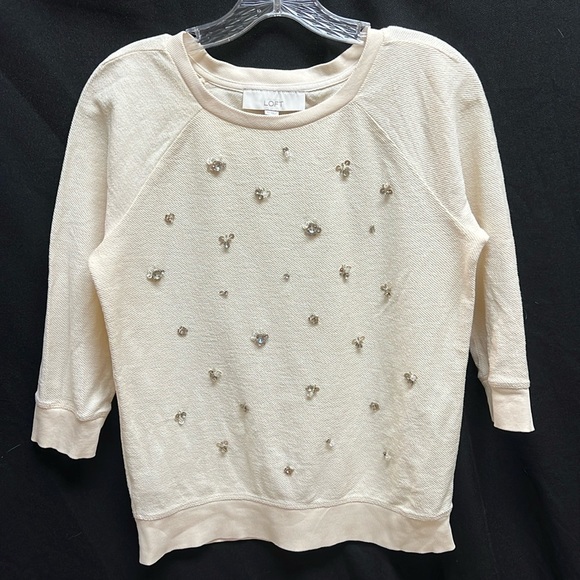 LOFT bead & sequin embellished sweater - Picture 8 of 16
